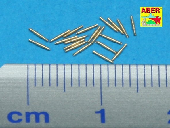 Aber 350L-32 Set of 20 pcs 0,5in (12,7mm) Vickers Mk.III machine gun barrels for Royal Navy ships (1:350)