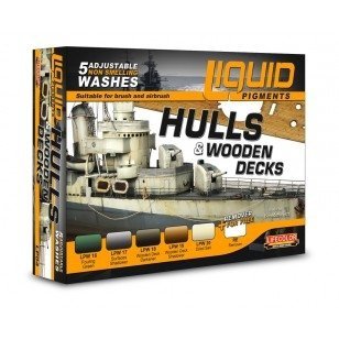 Lifecolor LP04 Liquid pigments Set Hulls and wooden decks 6x22ml