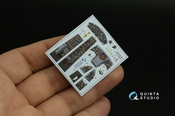 Quinta Studio QD32188 F-104J 3D-Printed coloured Interior on decal paper (Italeri) 1/32