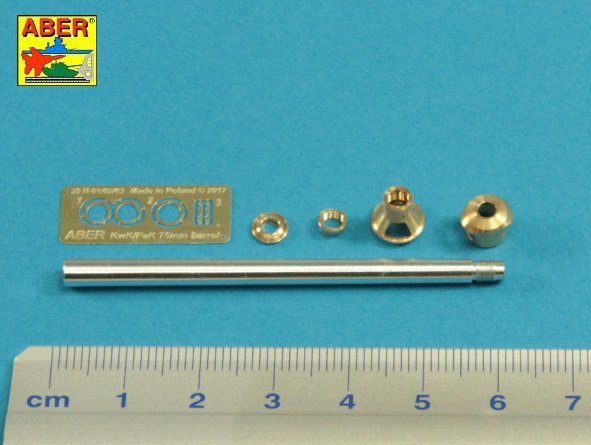 Aber 35L-237 75mm KwK40L/48 barrel with middle model muzzle brake for Germ.Pz.Kpfw.VI, Ausf.H (1:35)