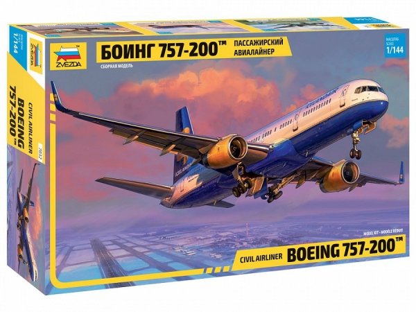 Zvezda 7032 Civil airliner Boeing 757-200 1/144