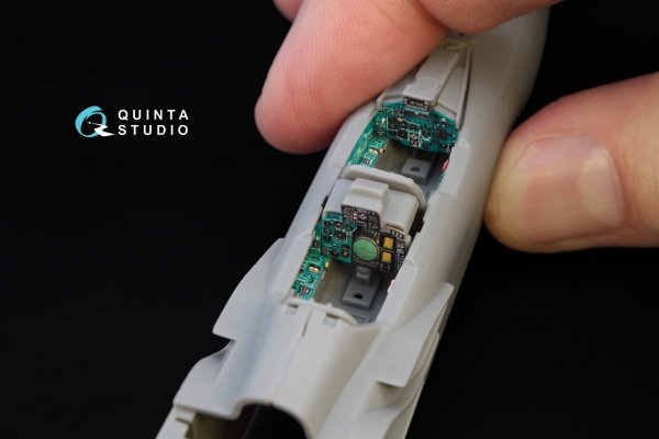 Quinta Studio QD72015 MiG-31DZ 3D-Printed &amp; coloured Interior on decal paper (for Trumpeter kit) 1/72