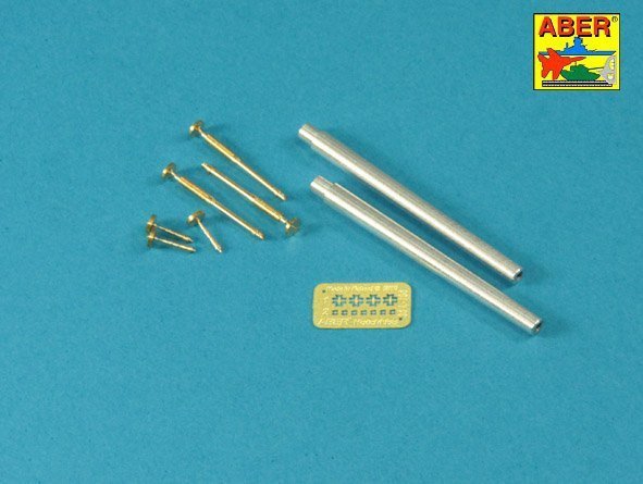 Aber 35L-235 Barrels for British WWI Tank Mk.I Male – 6 pdr. gun x 2 pcs. &amp;amp;amp;amp;amp;amp;amp;amp; 8mm Hotchkiss m.1909 x 3 pcs. (1:35)