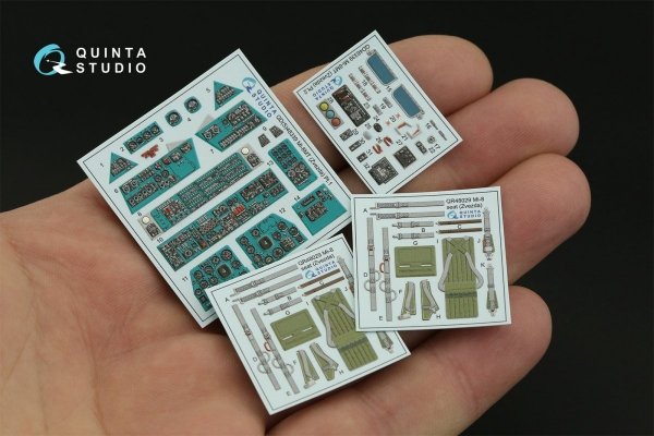 Quinta Studio QD48339 Mi-8MT 3D-Printed &amp; coloured Interior on decal paper (Zvezda) 1/48