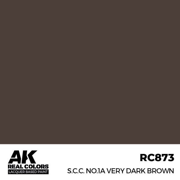 AK Interactive RC873 S.C.C. No.1A Very Dark Brown 17 ml