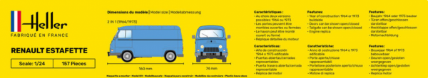 Heller 80743 Renault Estafette New Mould 1/24