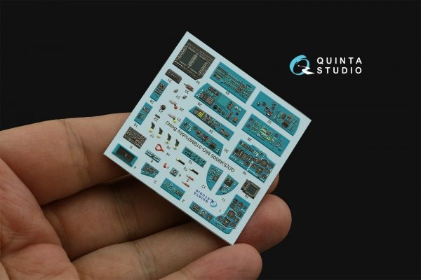 Quinta Studio QDS-48505 MiG-31BM 3D-Printed &amp; coloured Interior on decal paper (Hobby Boss) (Small version) 1/48