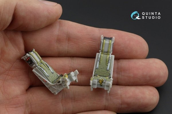 Quinta Studio QD48180 F-14D 3D-Printed &amp; coloured Interior on decal paper (Hasegawa) 1/48