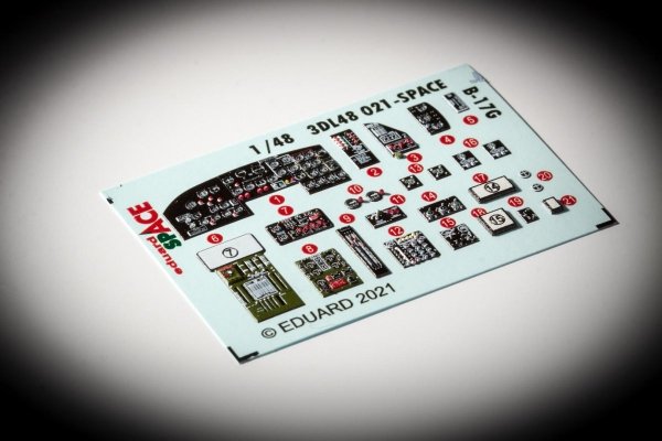 Eduard 3DL48021 B-17G SPACE HKM 1/48