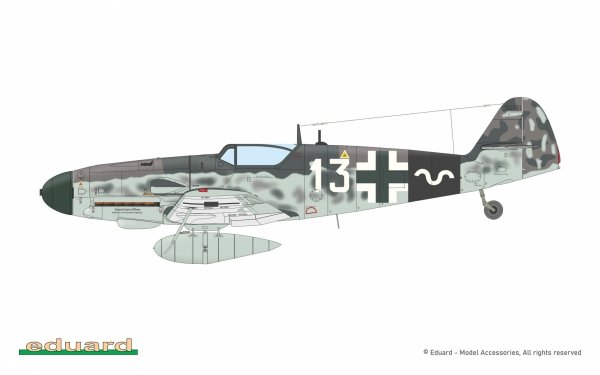 Eduard 2150 Gustav Pt.3 Dual Combo - Bf 109G-6/AS And Bf 109G-14/AS - The Limited Edition 1/72