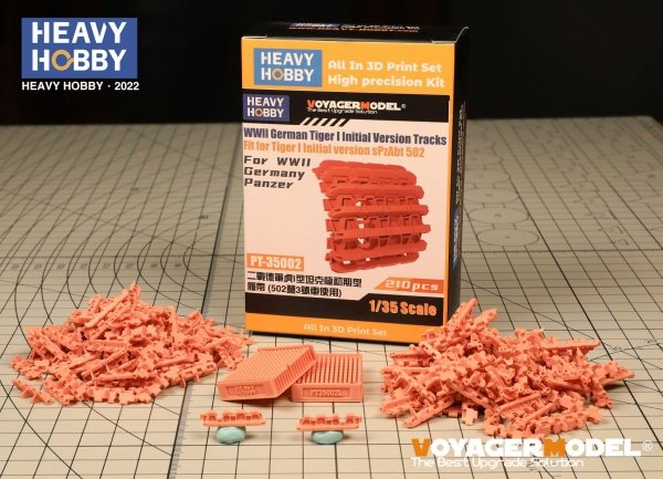 Heavy Hobby PT35002 WWII German Tiger I Initial Version Tracks Fit for Dragon 6252, 6600. RFM 5075, 5078 1/35
