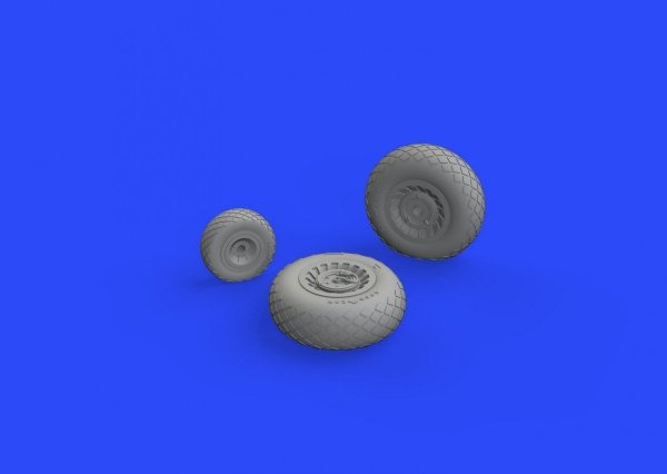 Eduard 672206 B-25 wheels HASEGAWA 1/72
