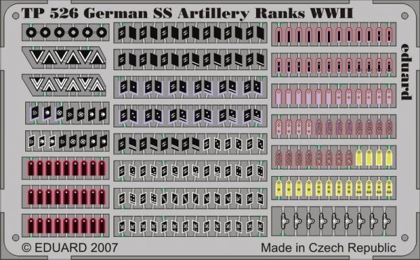 Eduard TP526 German SS Artilery Ranks WWII 1/35