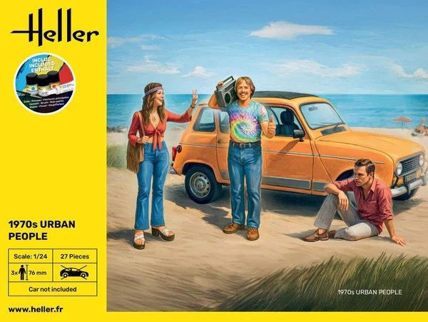 Heller 58757 Starter Kit - 1970s Urban People 1/24