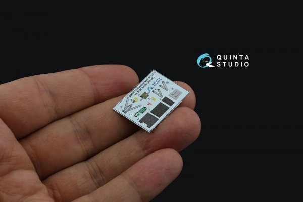 Quinta Studio QD72094 F-16A MLU 3D-Printed &amp; coloured Interior on decal paper (Revell) 1/72
