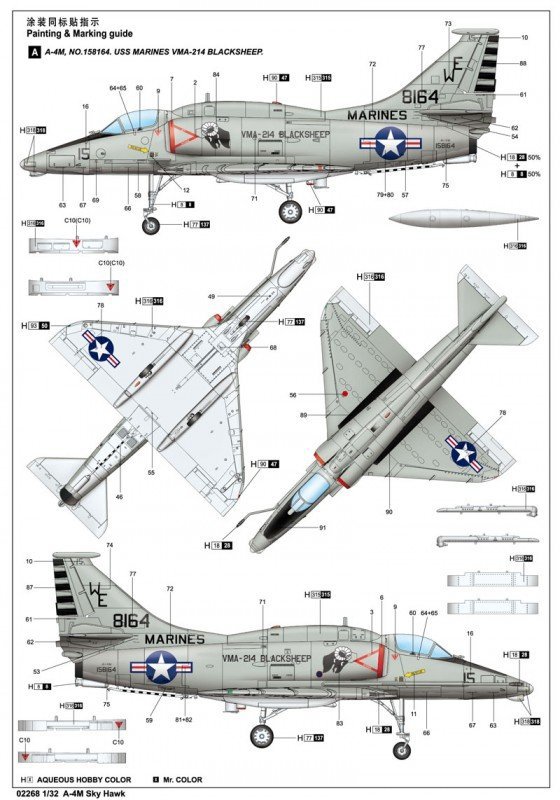 Trumpeter 02268 A-4M Skyhawk (1:32)