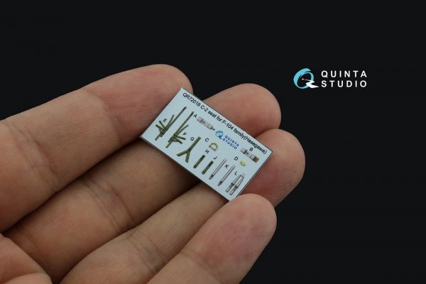 Quinta Studio QD72105 F-104J 3D-Printed &amp; coloured Interior on decal paper (Hasegawa) 1/72