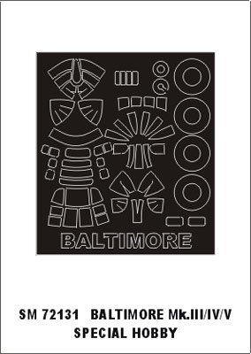 Montex SM72131 Martin Baltimore III/IV,V SPECIAL HOBBY 1/72
