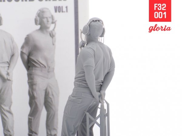 Gloria F32001 Ground Crew US Air Force vol.1 3D Printed Figures 1/32
