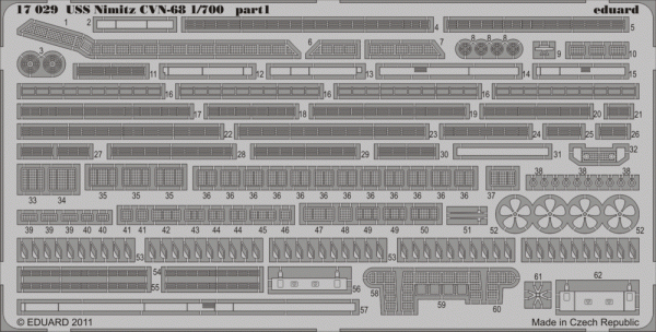 Eduard 17029 USS Nimitz CVN-68 TRUMPETER 1/700