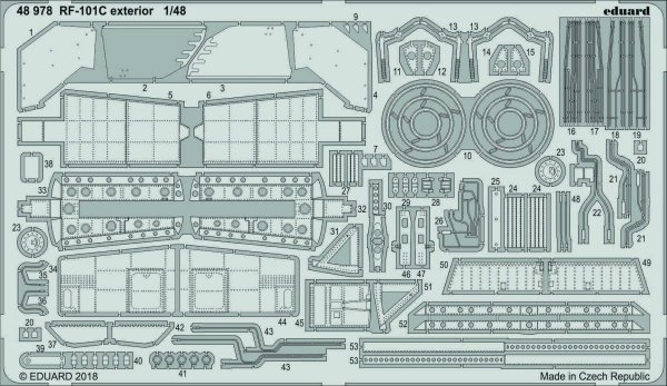 Eduard 48978 RF-101C exterior 1/48 KITTY HAWK