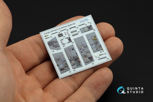 Quinta Studio QD+48263 Tornado GR.4 3D-Printed &amp; coloured Interior on decal paper (Revell) (with 3D-printed resin parts) 1/48