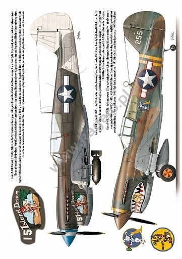 Kagero 7037 Curtiss P-40 F,K,L,M,N models EN/PL