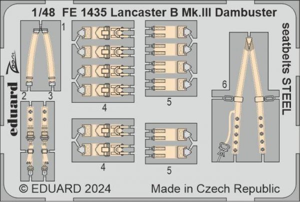 Eduard BIG49412 Lancaster B Mk. III Dambuster PART I HONG KONG MODELS 1/48