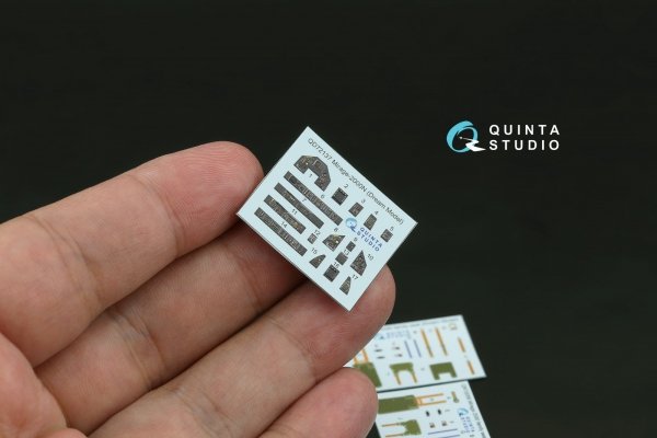 Quinta Studio QD+72137 Mirage 2000N 3D-Printed &amp; coloured Interior on decal paper (Dream Model) (with 3D-printed resin part)  1/72