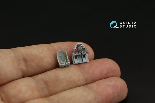 Quinta Studio QD72048 P-39N 3D-Printed &amp; coloured Interior on decal paper (RS Models) 1/72
