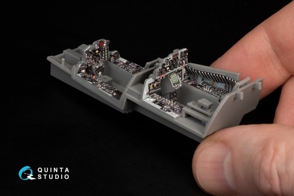 Quinta Studio QD48370 F-4E late without DMAS 3D-Printed &amp; coloured Interior on decal paper (Meng) 1/48