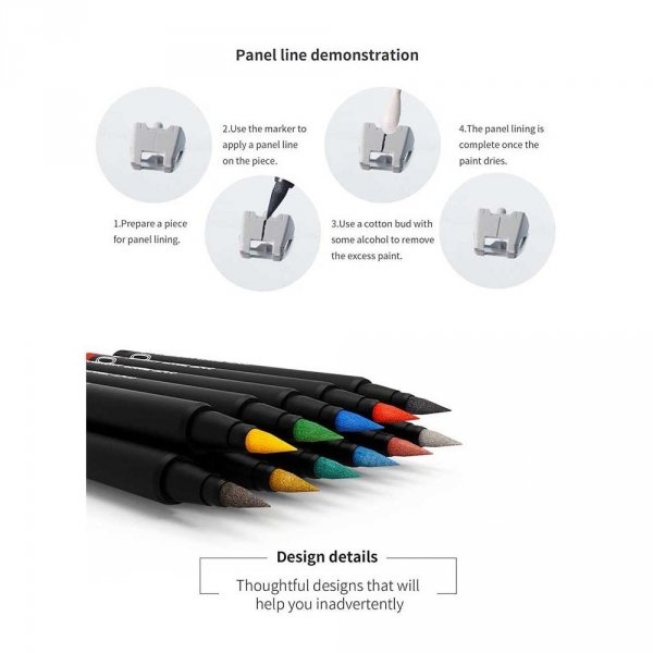 DSPIAE MKM-02 Acrylic Metallic Silver Soft Tipped Marker
