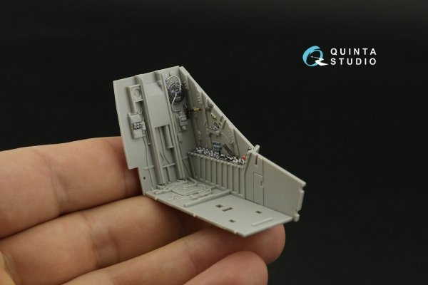 Quinta Studio QDS-32193 AV-8B Harrier II early 3D-Printed &amp; coloured Interior on decal paper (Trumpeter) (small) 1/32