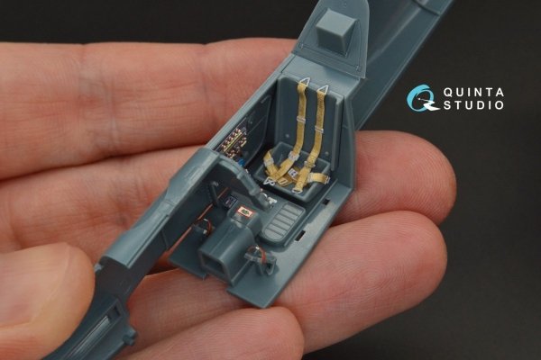 Quinta Studio QD48095 Bf 109G-14 3D-Printed &amp; coloured Interior on decal paper (for Eduard kit) 1/48