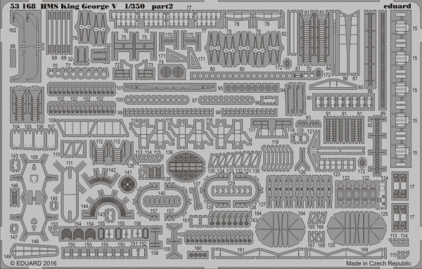 Eduard 53168 HMS King George V TAMIYA 1/350