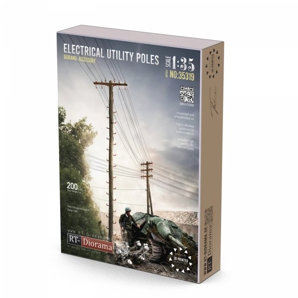 RT-Diorama 35319 Electrical Utility Poles 1/35