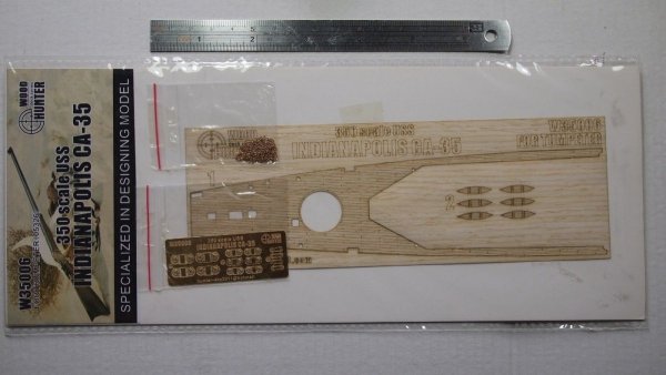 Wood Hunter W35006 Wood Deck USS Cruiser Indianapolis for Trumpeter 1/300