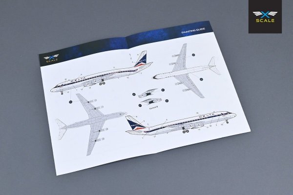 X-Scale 144001 Airliner DC-8-33 - Long-Range Narrow-Body Passenger Airliner 1/144