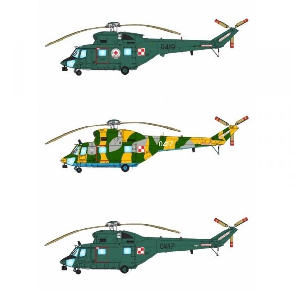 Answer AA48003 PZL W-3RL Sokół Sar Helicopter Polish Army 1/48