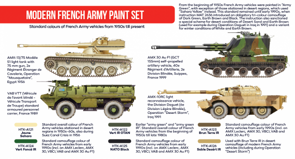 Hataka HTK-AS25 Modern French Army paint set Modern French Army paint set (6x17ml)
