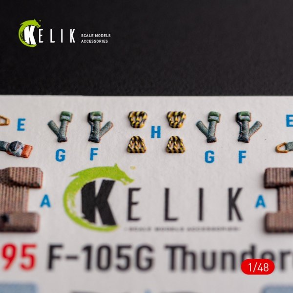 KELIK K48095 F-105G Thunderchief - interior 3D decals for HobbyBoss kit 1/48