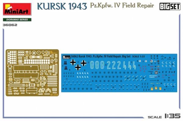 Mini Art 36062 Kursk 1943 Pz.Kpfw. IV Field Repair Big Set 1/35