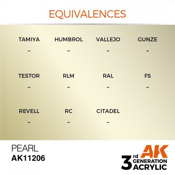 AK Interactive AK11206 PEARL – METALLIC 17ml