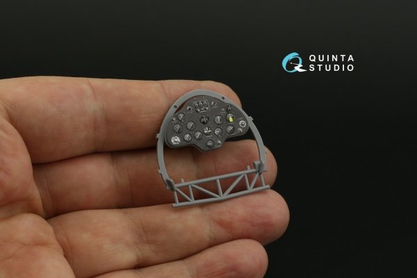 Quinta Studio QD32205 I-16 Type 10/17 3D-Printed coloured Interior on decal paper (ICM) 1/32
