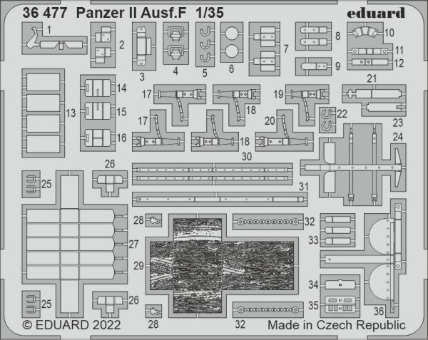 Eduard 36477 Panzer II Ausf. F ACADEMY 1/35