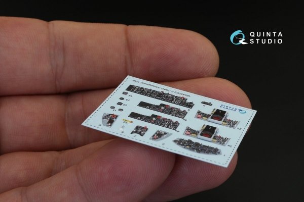 Quinta Studio QD48063 F-104G 3D-Printed &amp; coloured Interior on decal paper (for Hasegawa kit) 1/48