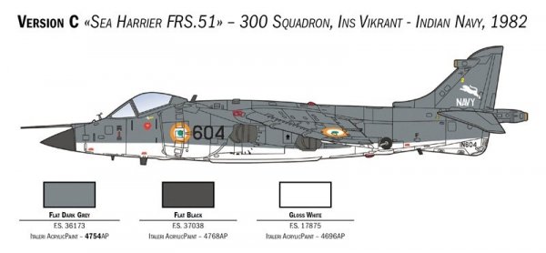 Italeri 1236 FRS.1 Sea Harrier 1/72