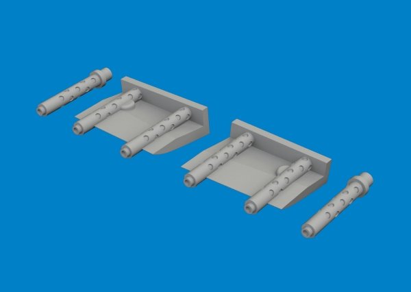 Eduard 6481092 F4F-4 gun barrels PRINT ACADEMY 1/48