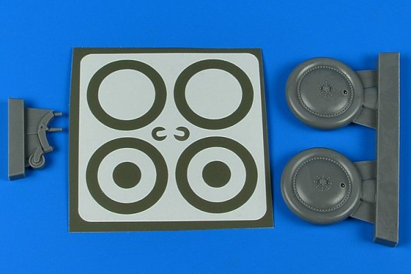 Aires 2258 K5Y Willow wheels &amp; paint masks 1/32