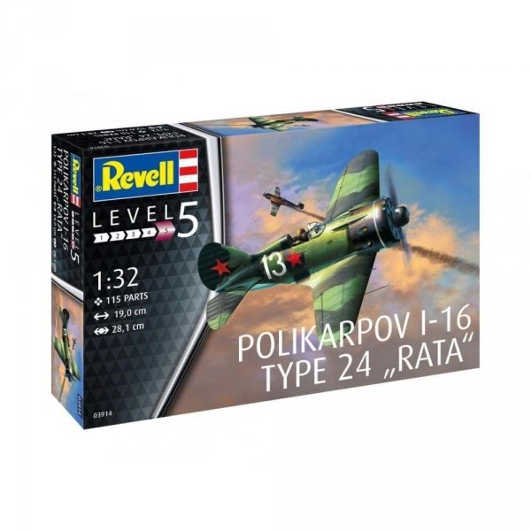 Revell 03914 Polikarpov I-16 type 24 Rata (1:32)